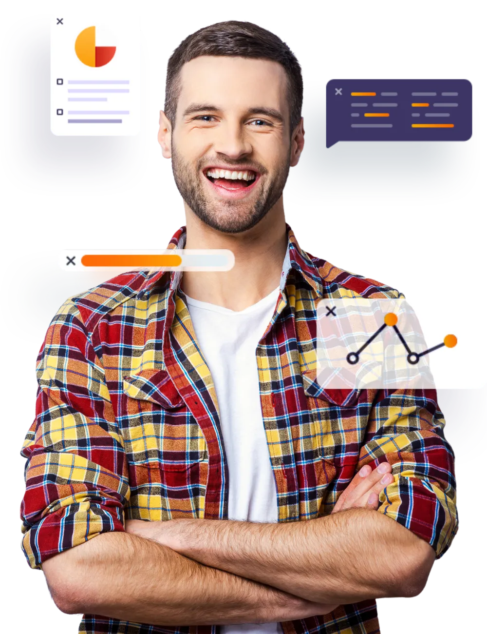 Rattle Monster multi-platform chat commerce showing Facebook Messenger, Instagram DM, and web browser integration